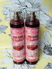 Bath  Body Works Mrs. Claus Cocktail Fine Fragrance Body Mist 8 oz Set of 2