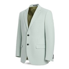 Nautica Men's Modern-Fit Chambray Sport Coat - Solid Mint, Size 44R