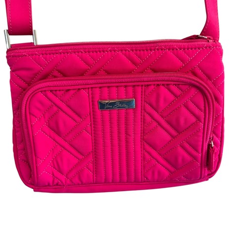 Vera Bradley Crossbody Bag Purse Hot Pink Quilted Travel Shoulder Bag - Picture 2 of 14