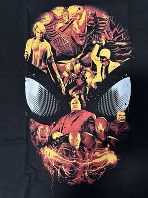 T-Shirt Spiderman Kopf Als Motiv Neu Mit Etikett Unisex Shirt Schwarz Größe S