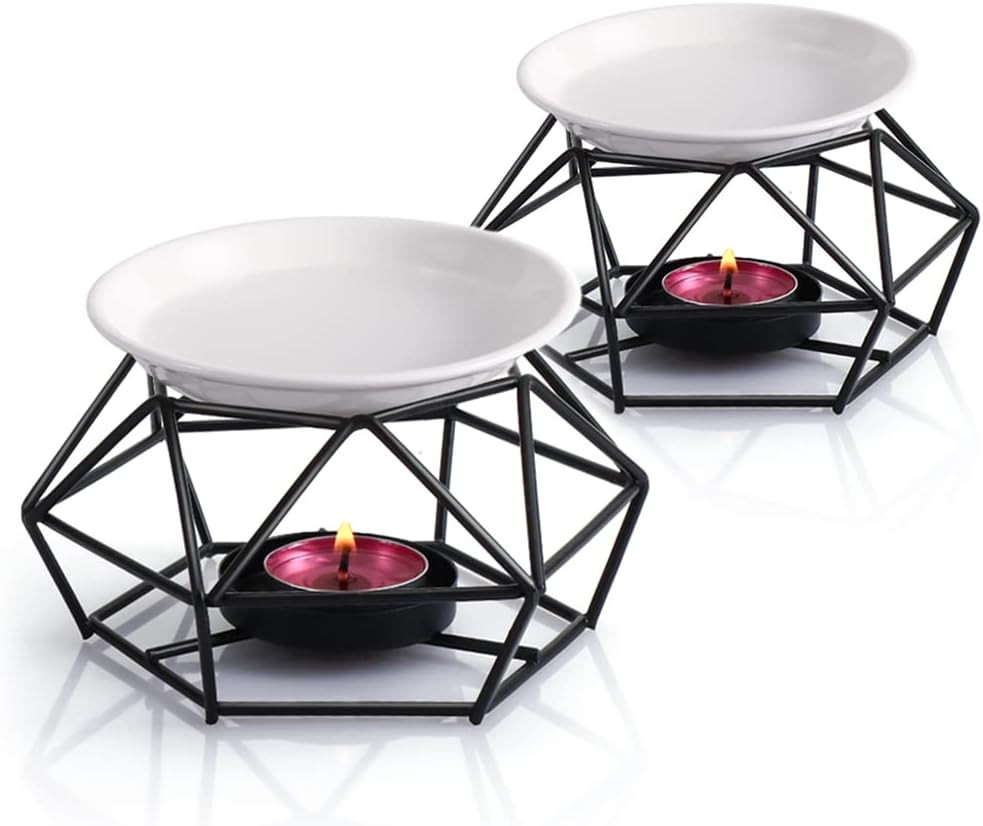 Essential Oil Burner for Scented Oil Tea Light Wax Melt Warmer Ceramic Tealight