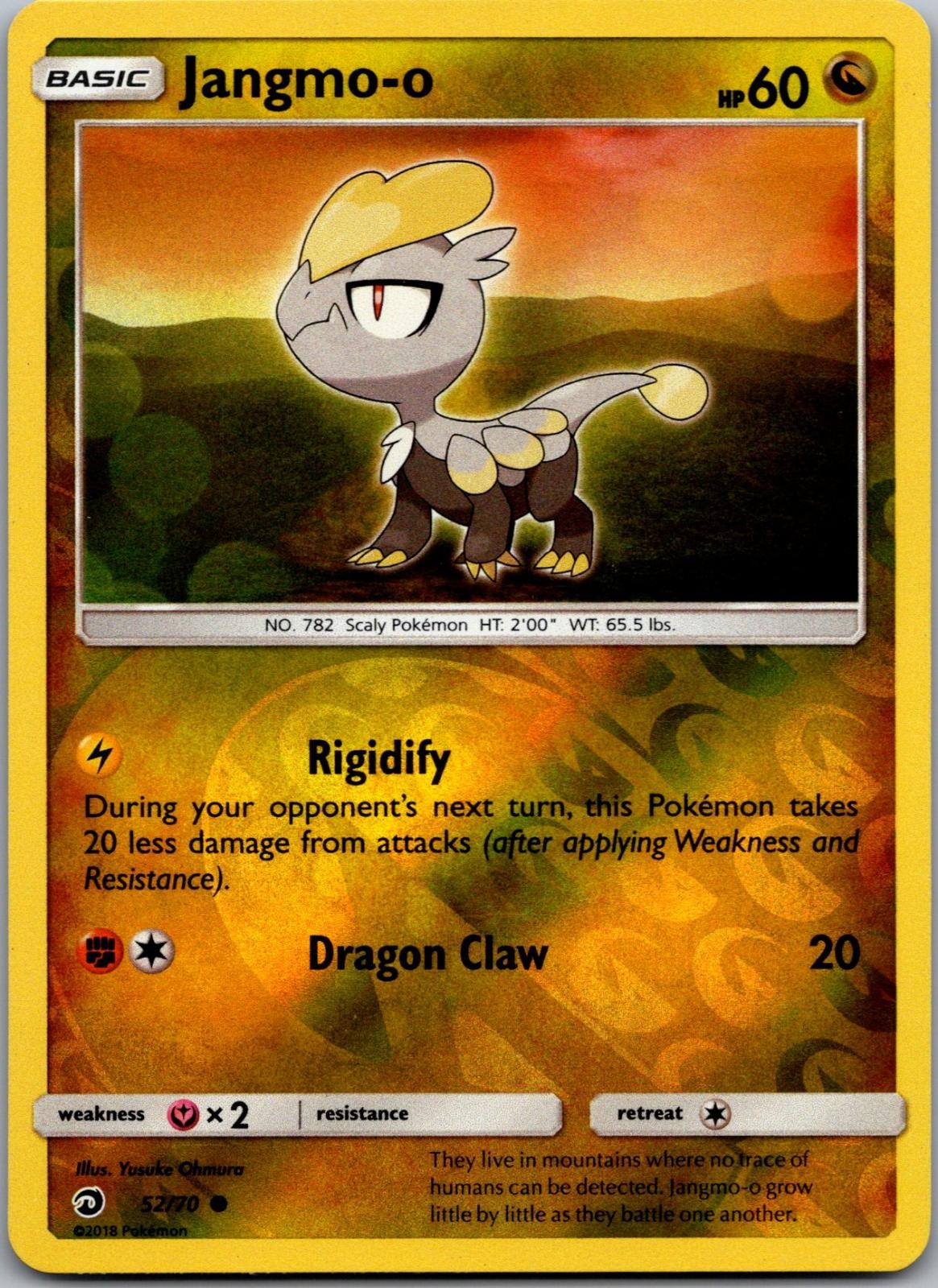 Jangmo-o 52/70 Common Dragon Majesty Pokemon Reverse Holo Near Mint