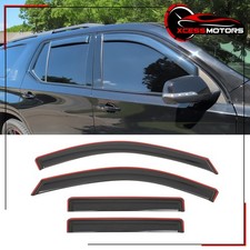 Fits 18-23 Chevy Traverse Window Visors In-channel Vent Rain Deflectors 4pc Set