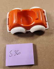 Weebles Orange White Toy Car