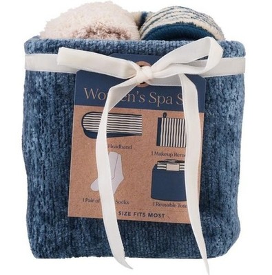 Highline Bedding Co. Spa Gift Set - Blue Includes; Headband & Makeup Remover