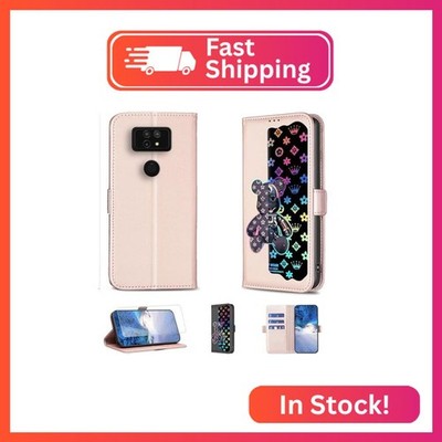 Case Compatible for ATT Maestro Max EA1002 Phone Case Flip Stand Cover [with Tem