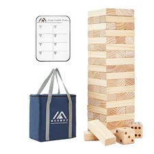 Megwoz Giant Tumble Tower Games for Kids and Adults 57 L-Over 4.2FT, Wood