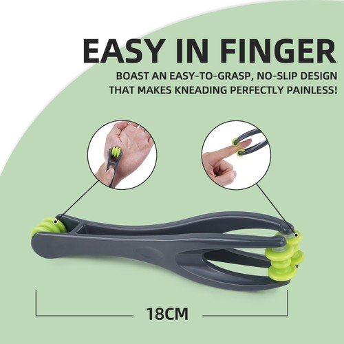 2-in-1 Finger & Hand Massager Roller and 5 Pcs Acupressure Massage Rings for ... - Picture 5 of 7