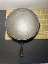 Early Arch “WAGNER” SiDNEY 0, No 11 Cast Iron Skillet with Heat Ring, Restored