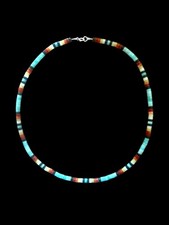 Native American Amazonite Heishi Neclace