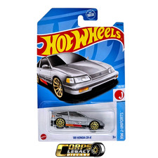 Hot Wheels 88 Honda CR-X HW J-Imports 10/10 Silver Gold 1:64 2023 Mattel NEW