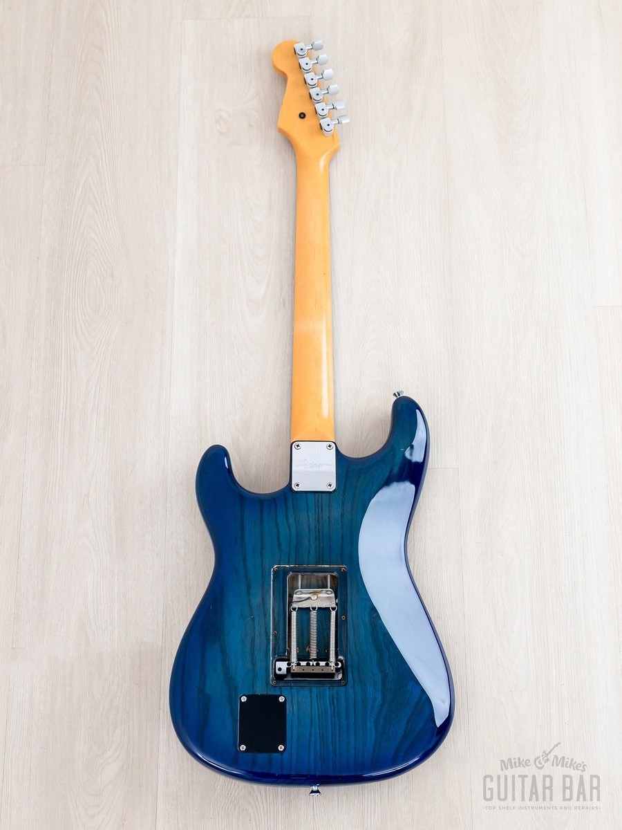 1992 Levinson Blade Texas Blue S-Style Guitar SSS Clear Blue