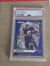 2024 Prizm Javon Baker Blue Choice /14 RC #344 PSA 10 Gem Mint POP 1 SSP RARE!