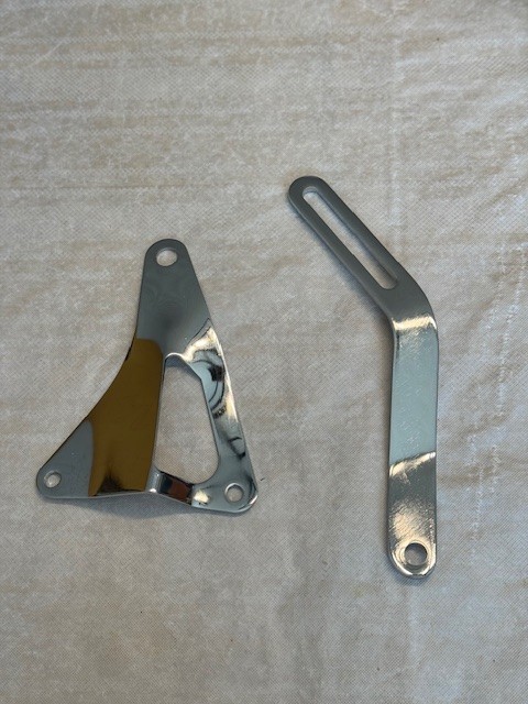 Ford Alternator Bracket SB Ford 260 289 302 Mustang Mercury Cougar V8 Chrome thumbnail 2