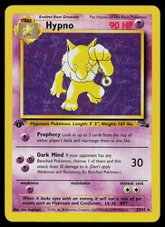 Hypno 23/62 Fossil 1st Edition Non-Holo Rare Pokémon Card
