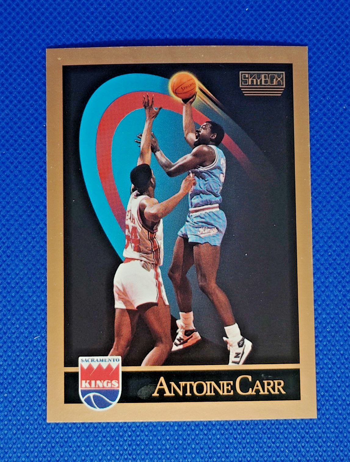 1990 Skybox Basketball Antoine Carr # 244 - Error Card - Wrong jersey on back NM