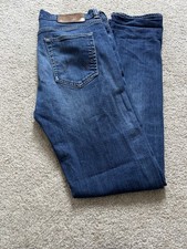 Mens EDWIN ED-80 Jeans W31 L32 Blue Denim Slim Tapered Japanese Button Fly