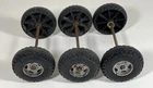 Buddy L Set Of 6 Wheels Tires Axle Assembly Parts Restoration Custom