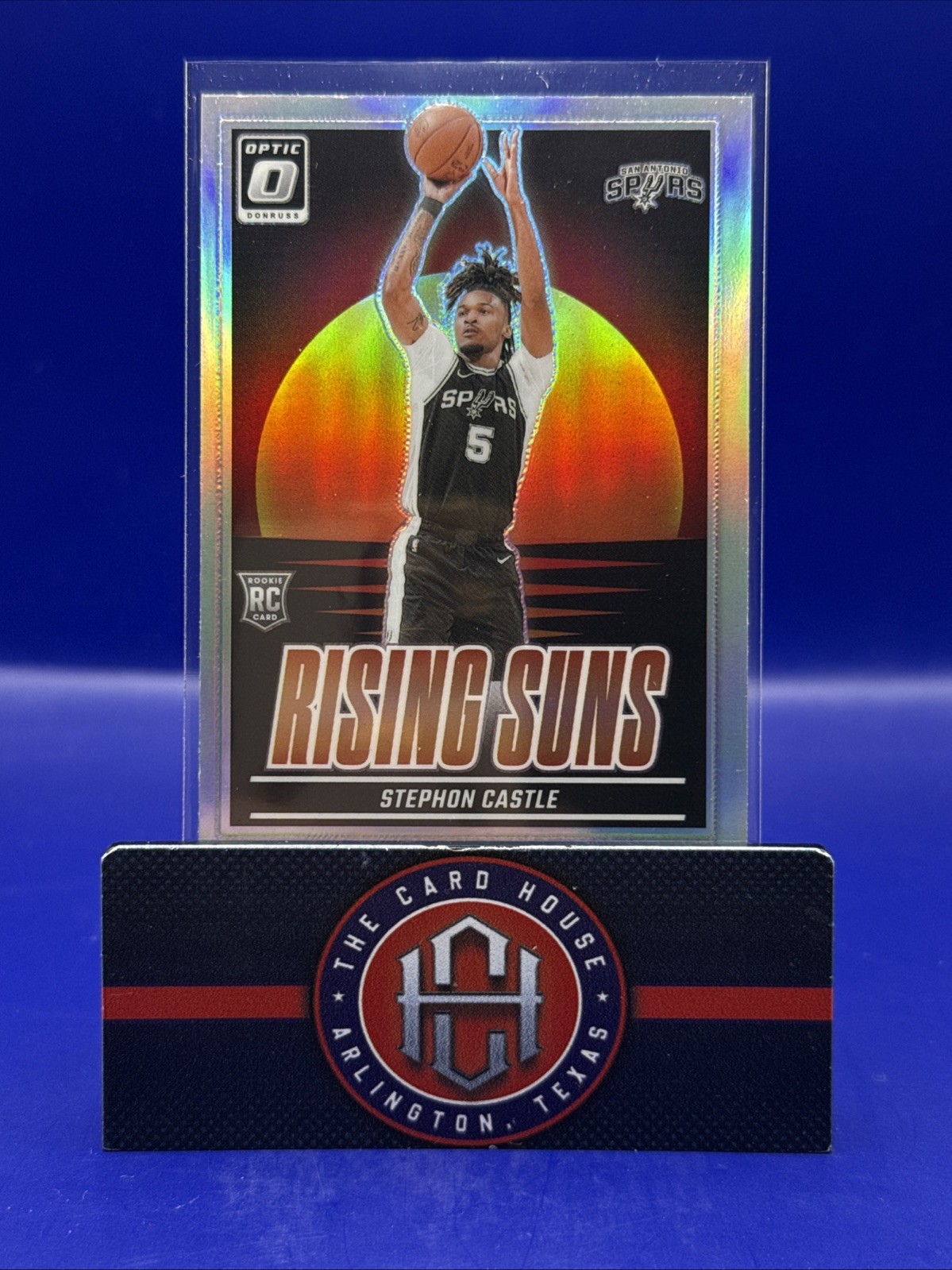 2024-25 Donruss Optic Stephon Castle Rookie RC Silver Rising Suns Spurs JM1