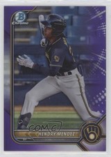 2022 Bowman Chrome Prospects Purple Refractor 150/250 Hendry Mendez #BCP-230 0c6