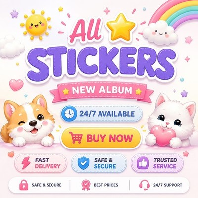 MOGO Stickers Go ( ALL 1-6 ) Sticker FAST DELIVERY 24/7