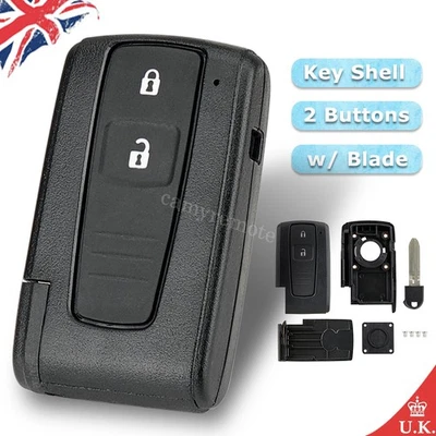 for 2004-2009 Toyota Corolla Verso Smart Key Fob Case Shell 2 Button Replacement