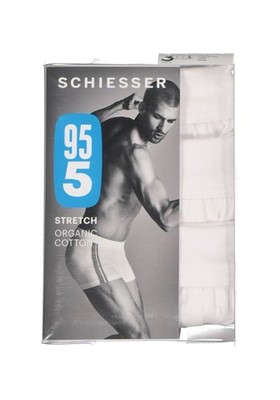 Schiesser Men s 95/5 Cotton Blend White Underwear, Size S, Pack Of 3 (B7, R2, 2)