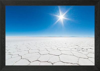 Uyuni Salzwat Bolivien Gerahmtes Wandbild Poster Leinwanddruck Bild