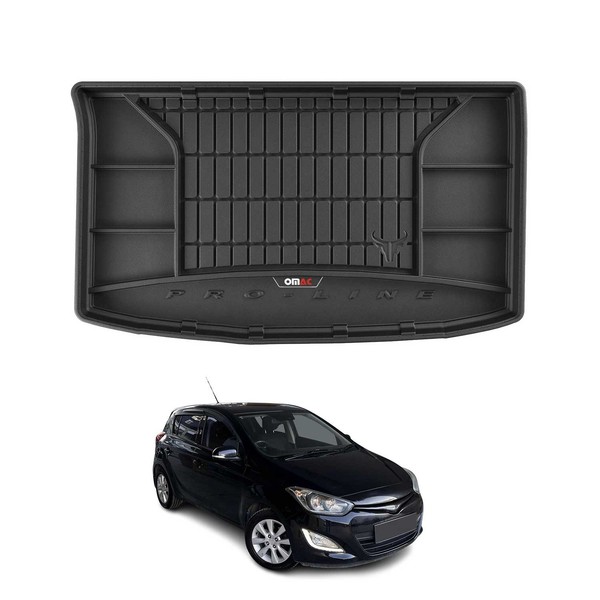 Omac Gummi Kofferraumwanne FüR Hyundai I20 2008-2014 TPE Laderaumwanne Schwarz-image
