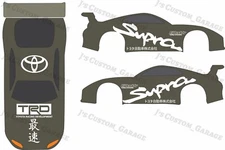 Supra Racing Trd 1/64 custom water slide decal for hot wheels