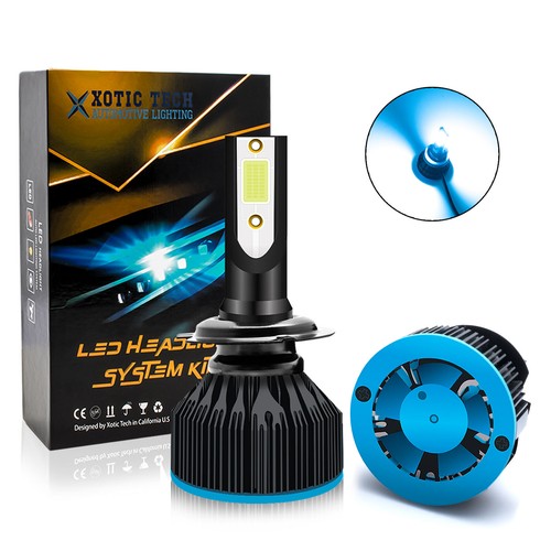 2Pcs H7 80W LED Headlight Bulbs Conversion Kit High Low Beam Lamp 8000K Ice Blue - Picture 6 of 12