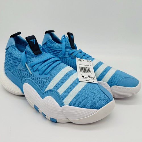 Adidas Men's Sz 8.5 Trae Young 2 Basketball Trae-tlien UNC Blue White H06479