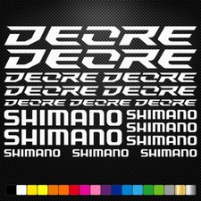 SHIMANO DEORE - KIT Vinyl Decals Stickers Sheet Bike Frame Cycle Cycling Bicycle