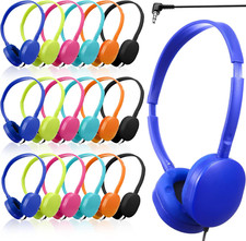 Konohan Kids Headphones Bulk for Classroom School 18 Pack Class Set of Headphone