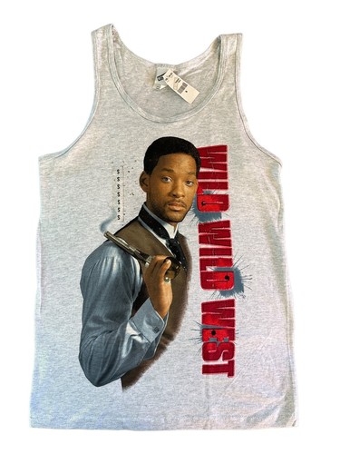 VINTAGE Wild Wild West Movie Tank Top Shirt Will Smith 90’s 1999 NEW NWT S