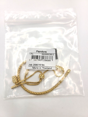 Authentic Pandora #563090C00-2 PANDORA Studded Chain Slider