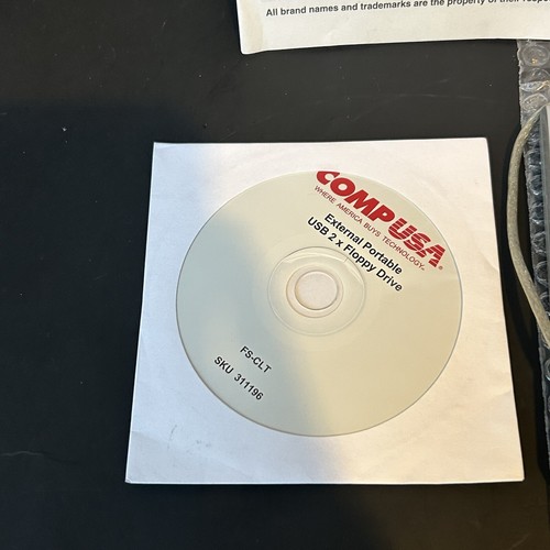 COMP USA Portable External USB Floppy Disk Drive USB-F3502-2X - Afbeelding 3 van 7