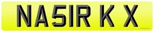 DVLA Number Plate On Retention Personalised number plate Nasir Nasser Nas