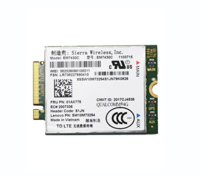 For Thinkpad X1 Carbon 5th X1 Yoga 2nd 4G Module Wireless Network Card  01AX775