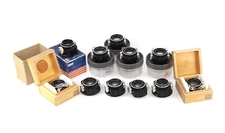 Vintage Enlarger lens  JANPOL COLOR PZO f 5,6 / 1:80 KROKUS  Mount M 42 - 11 pcs