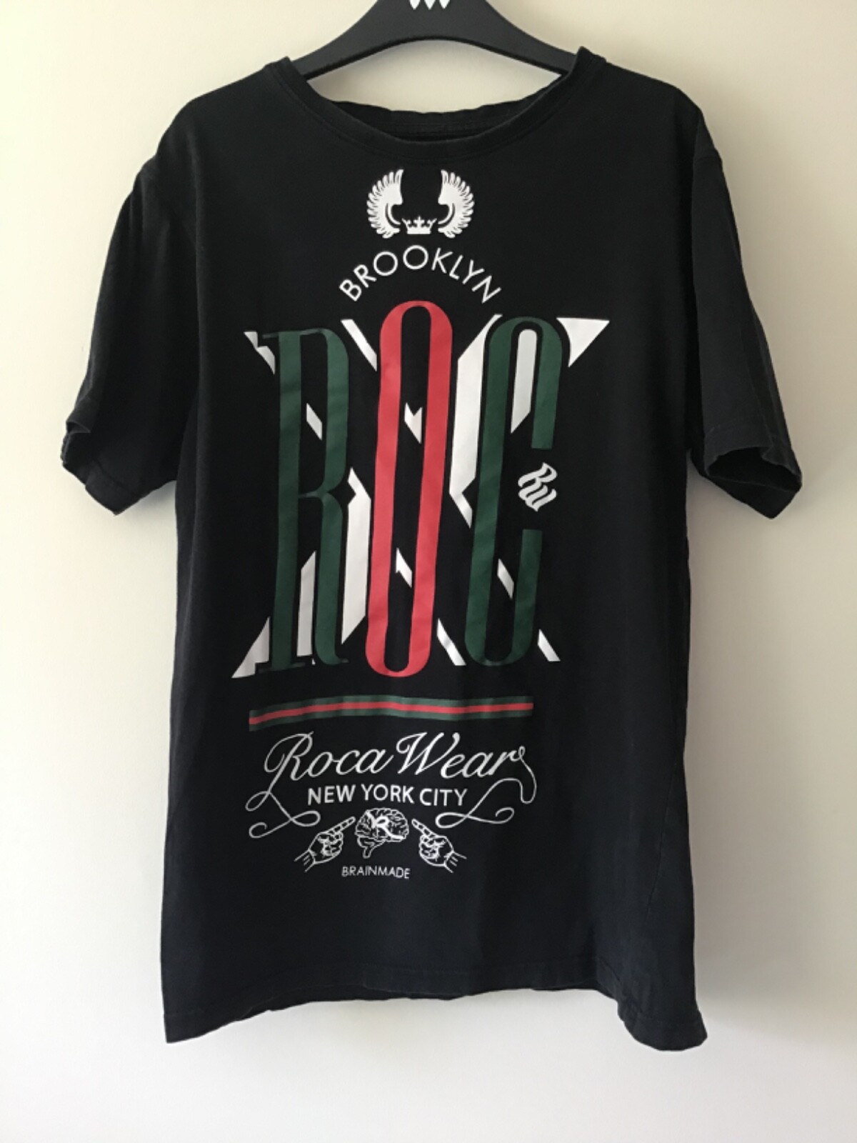 ROCAWEAR Black Brooklyn New York Brain Made TShirt … Gem