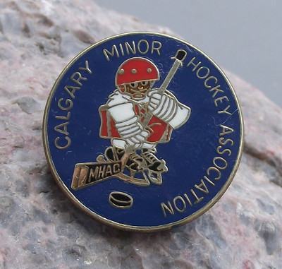 Vintage Calgary Ice Minor Hockey Association Beaver Canada Members Pin ...