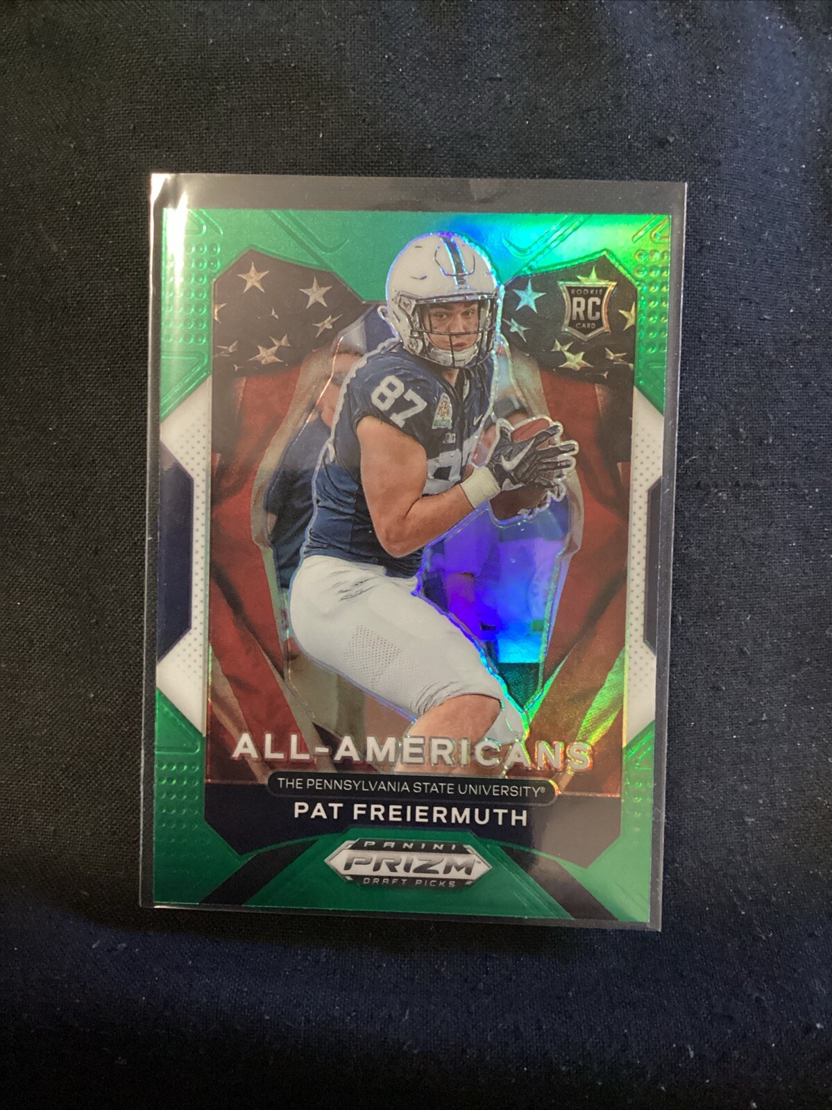 2021 Panini Prizm Draft Picks Pat Freiermuth #184 Green Prizm                A21