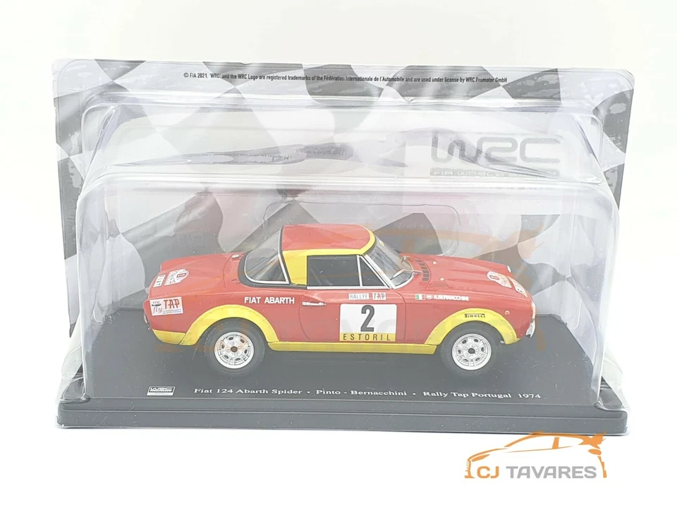 ALTAYA FIAT 124 ABARTH SPIDER #2 PINTO BERNACCHINI RALLY TAP PORTOGALLO 1974 ... - Immagine 3 di 3