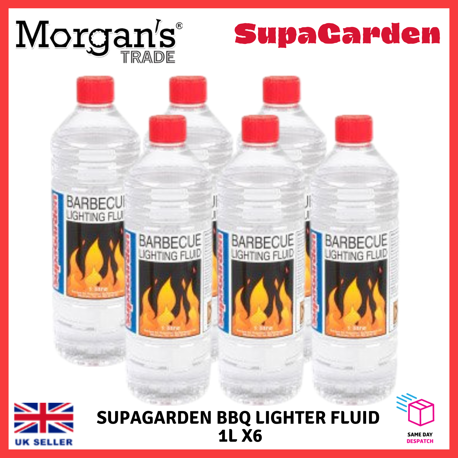 BBQ Lighter Fluid Low Odour Burn Safely Cleanly Non Smoking Flame 1L