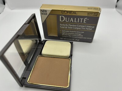 L'Oreal~Dualite Perfectly Flawless Compact Makeup *SOFT IVORY*~NIB!