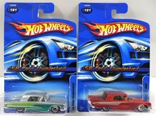 Hot Wheels ’58 Ford Thunderbird Set of 2 Color Variation 2005