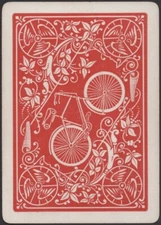 Playing Cards 1 Single Card Old Antique Wide * USPC BICYCLE 808  No. 28 EMBLEM B