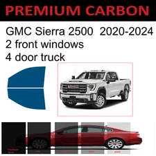 Premium Carbon Window Tint fits GMC Sierra 2500 truck 2020-2024 precut tint 