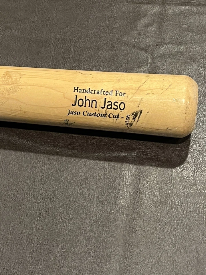 "Bate de béisbol de madera de arce Marucci John Jaso corte personalizado emitido por MLB no agrietado 34""" Foto 2 de 4